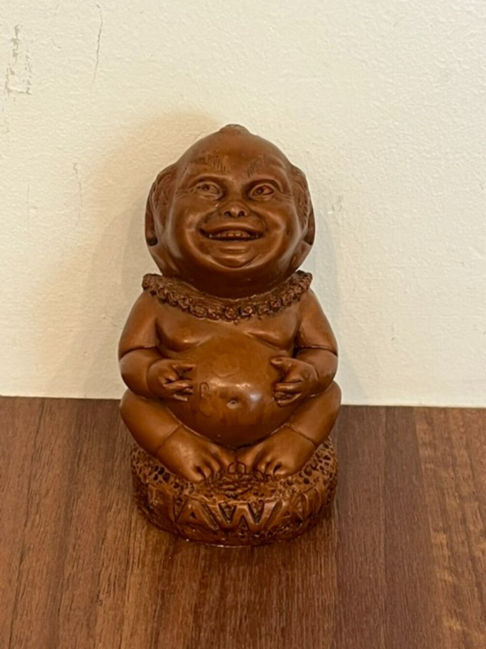 Coco Joe's Lucky Laki Menhune Figure Hawaii Brown Hapa-Wood